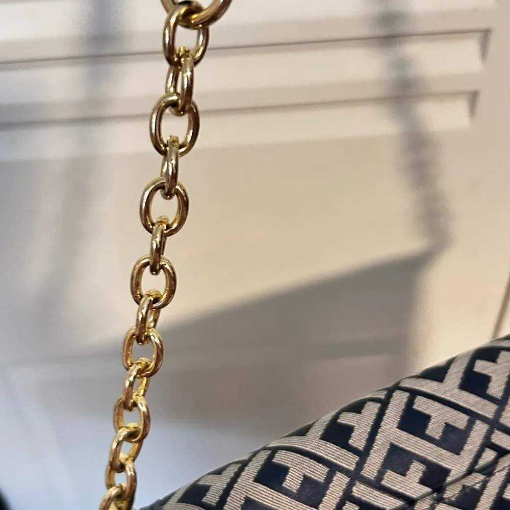 Tommy Hilfiger Monogram Crossbody | Chain Strap Shoulder Bag